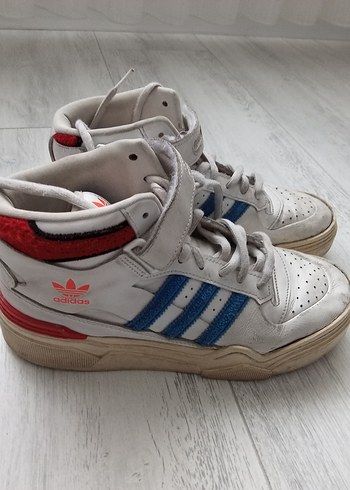 Adidas Erkek Beyaz Gri Spor Ayakkabı - Görsel 4