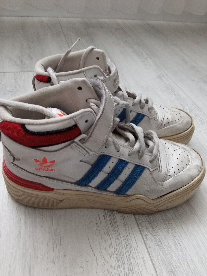 Adidas Erkek Beyaz Gri Spor Ayakkabı - Görsel 4