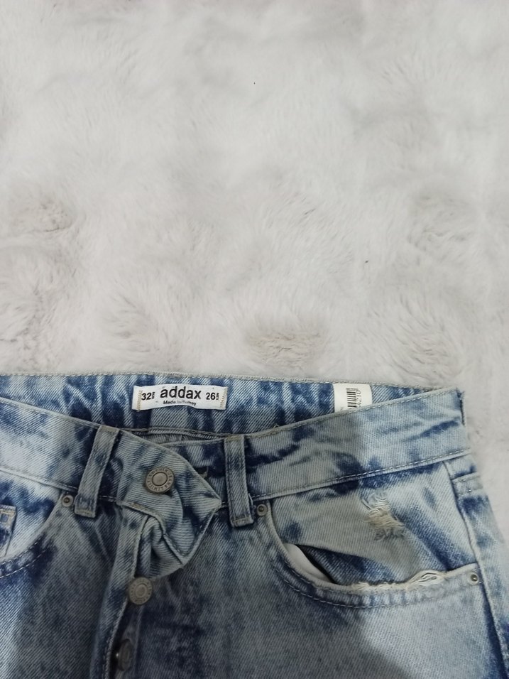 Salaş Kesim Yırtık Detaylı Midi Kot Pantolon - Görsel 5