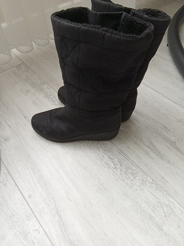 Siyah Kadın Dolgu Topuklu Botlar - Görsel 3