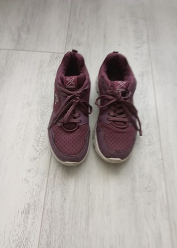 Mor Bağcıklı Kadın Spor Ayakkabı - Görsel 2