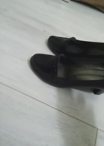 Siyah Tokalı Stiletto Kadın Klasik Ayakkabı - Görsel 5