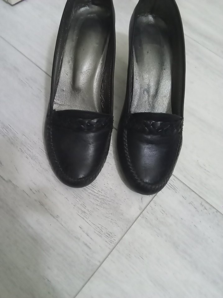 Siyah Tokalı Stiletto Kadın Klasik Ayakkabı - Görsel 3