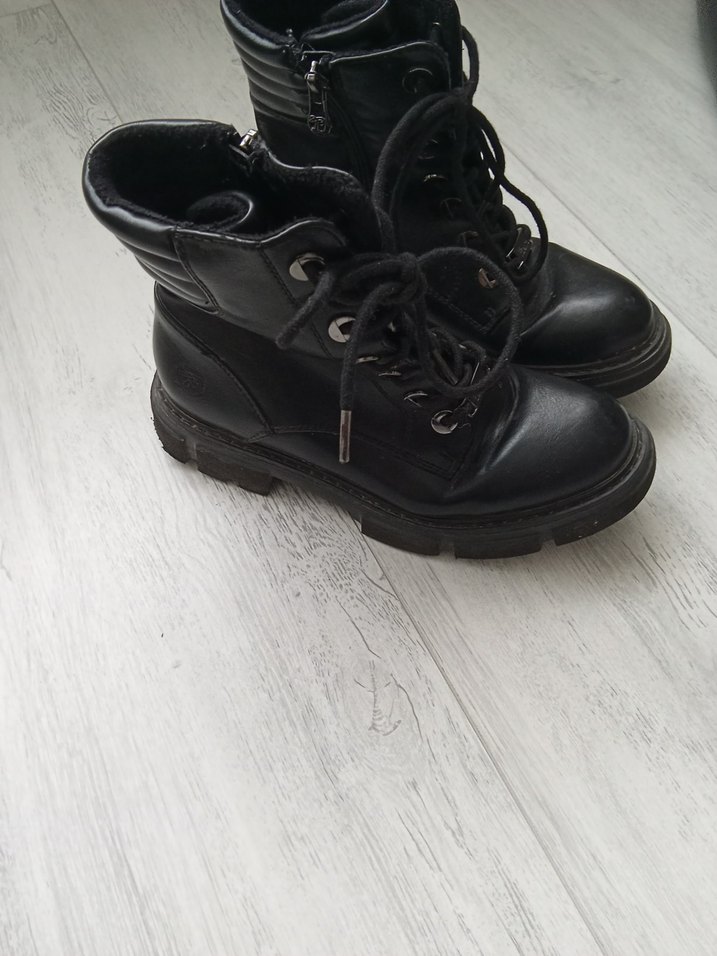 Siyah Deri Tokalı Stiletto Topuklu Punk Bot - Görsel 3