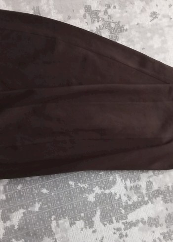 Kahverengi Rahat Kesim Kadın Kumaş Pantolon - Görsel 4