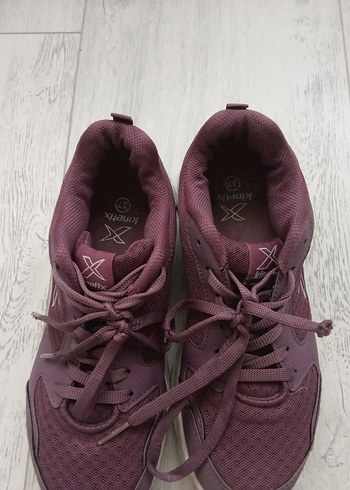 Mor Bağcıklı Kadın Spor Ayakkabı - Görsel 4