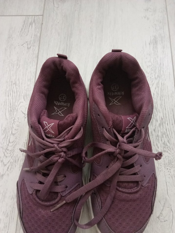 Mor Bağcıklı Kadın Spor Ayakkabı - Görsel 4