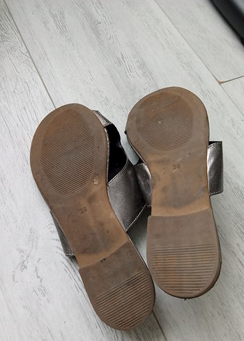 Gri Kadın Dolgu Topuklu Sandalet - Görsel 4