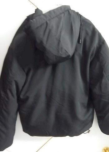 Siyah Fermuarlı Kadın Street Wear Ceket - Görsel 4