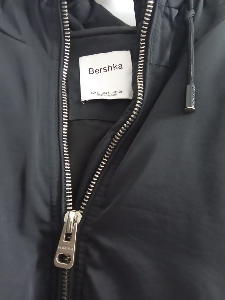 Siyah Fermuarlı Kadın Street Wear Ceket - Görsel 2