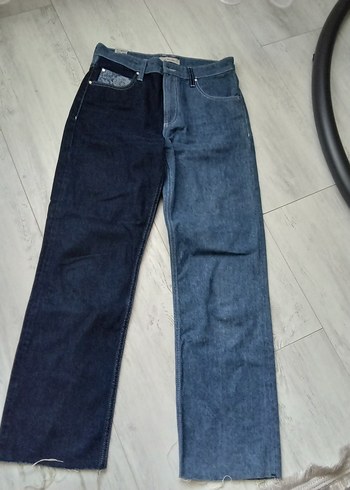 Les Benjamins İki Tonlu Denim Jean Rahat Ve Sik