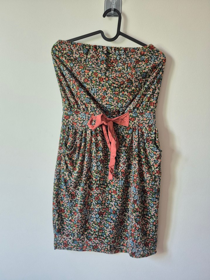 mango marka Straplez Elbise - Görsel 2