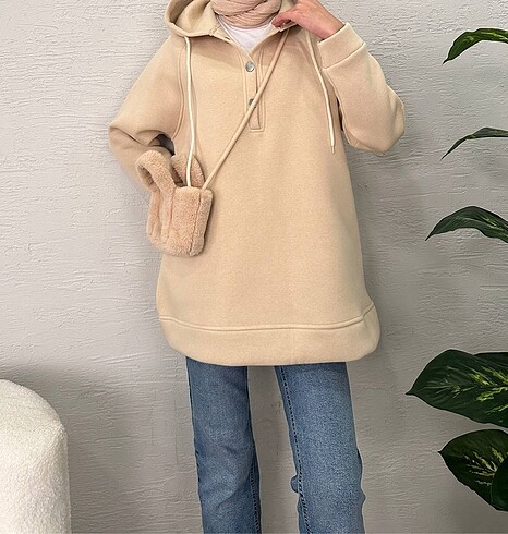 Oversize kadın sweatshirt