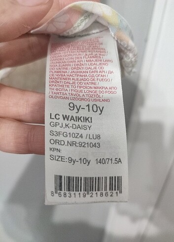 9 Yaş Beden çeşitli Renk LCW düğmeli pjama takımı