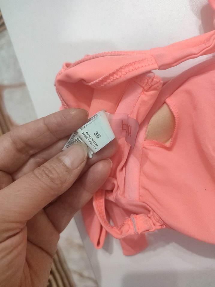 Fermuarlı İnce Askılı Midi Pembe Mayo - Görsel 5