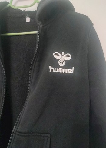Hummel Siyah Kapüşonlu Fermuarlı kiz Sweatshirt - Görsel 3
