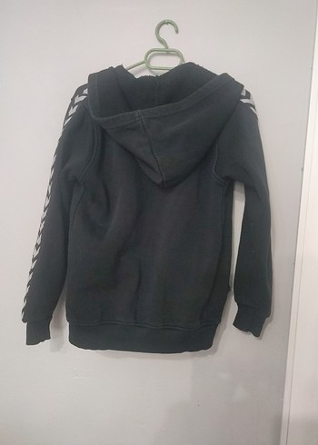 Hummel Siyah Kapüşonlu Fermuarlı kiz Sweatshirt - Görsel 5