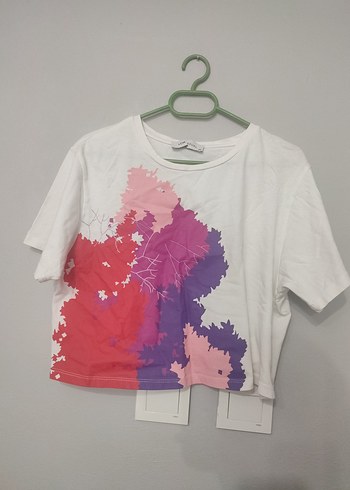 Kız Çocuk Çok Renkli Baskılı Tişört - Görsel 8