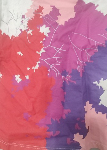 Kız Çocuk Çok Renkli Baskılı Tişört - Görsel 6