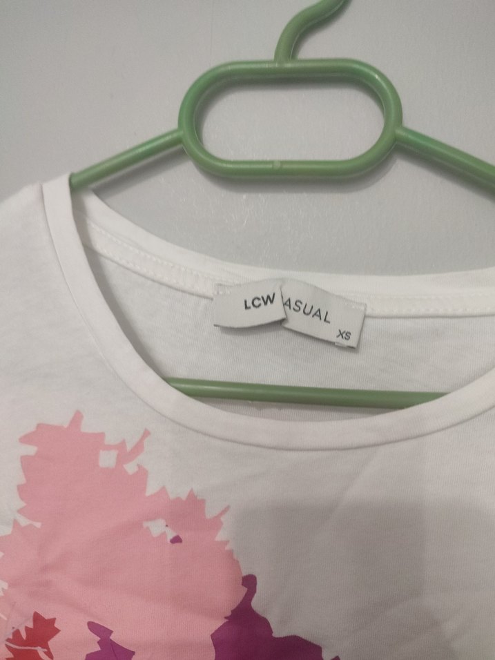 Kız Çocuk Çok Renkli Baskılı Tişört - Görsel 3