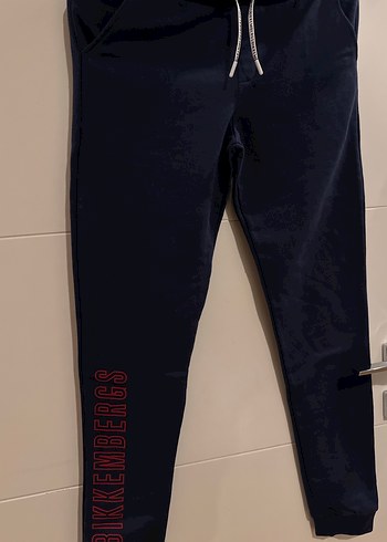 Erkek Lacivert Baskılı Rahat Kesim Eşofman Altı - Görsel 2