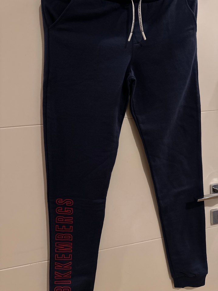 Erkek Lacivert Baskılı Rahat Kesim Eşofman Altı - Görsel 2