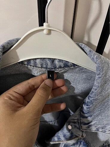 l Beden mavi Renk trendyolmilla kot ceket oversize