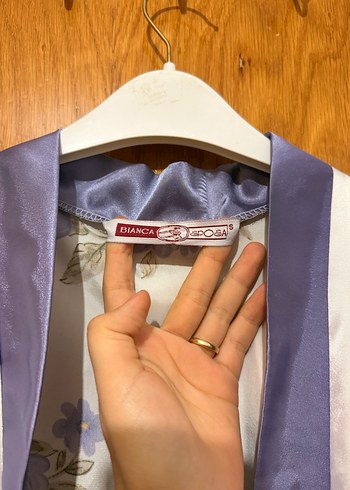 Çiçek Desenli Uzun Bohem Kadın Sabahlık - Görsel 2