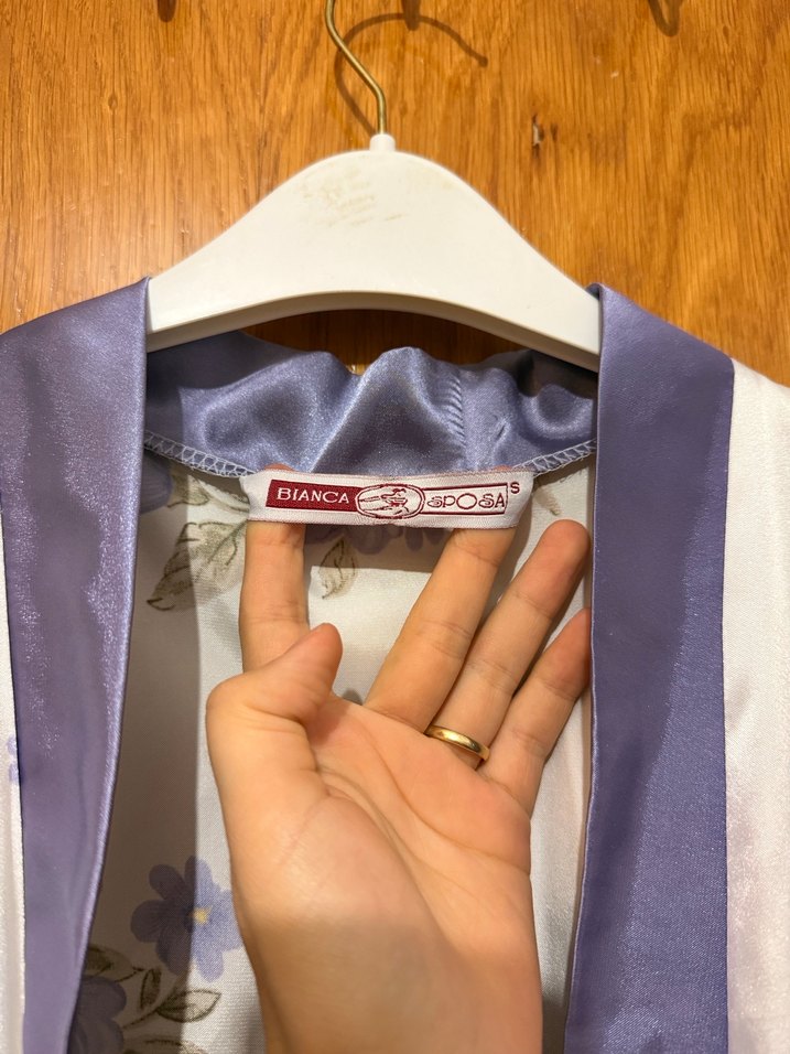 Çiçek Desenli Uzun Bohem Kadın Sabahlık - Görsel 2