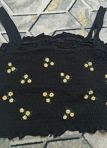 m Beden Çiçekli Crop