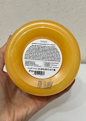  Beden SİNOZ Arındırıcı ve Nemlendirici Vücut Peelingi