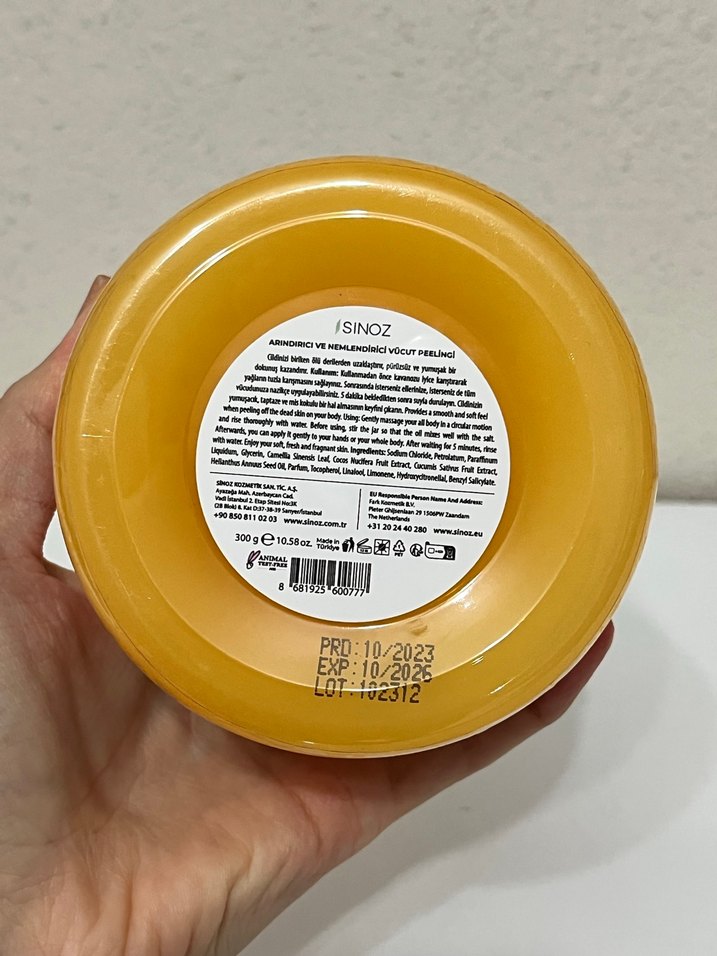 SİNOZ Arındırıcı ve Nemlendirici Vücut Peelingi - Görsel 3