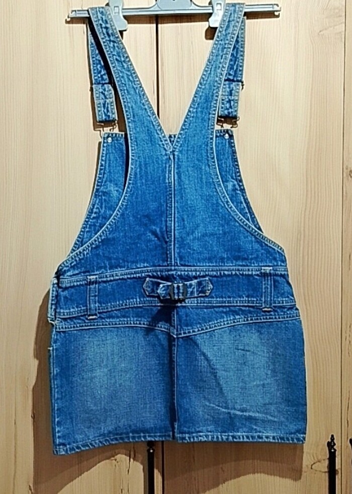 Salopet Jeans Elbise - Görsel 2