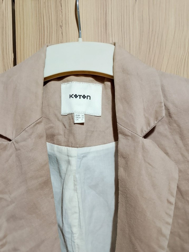 Koton Keten Blazer Ceket - Görsel 2