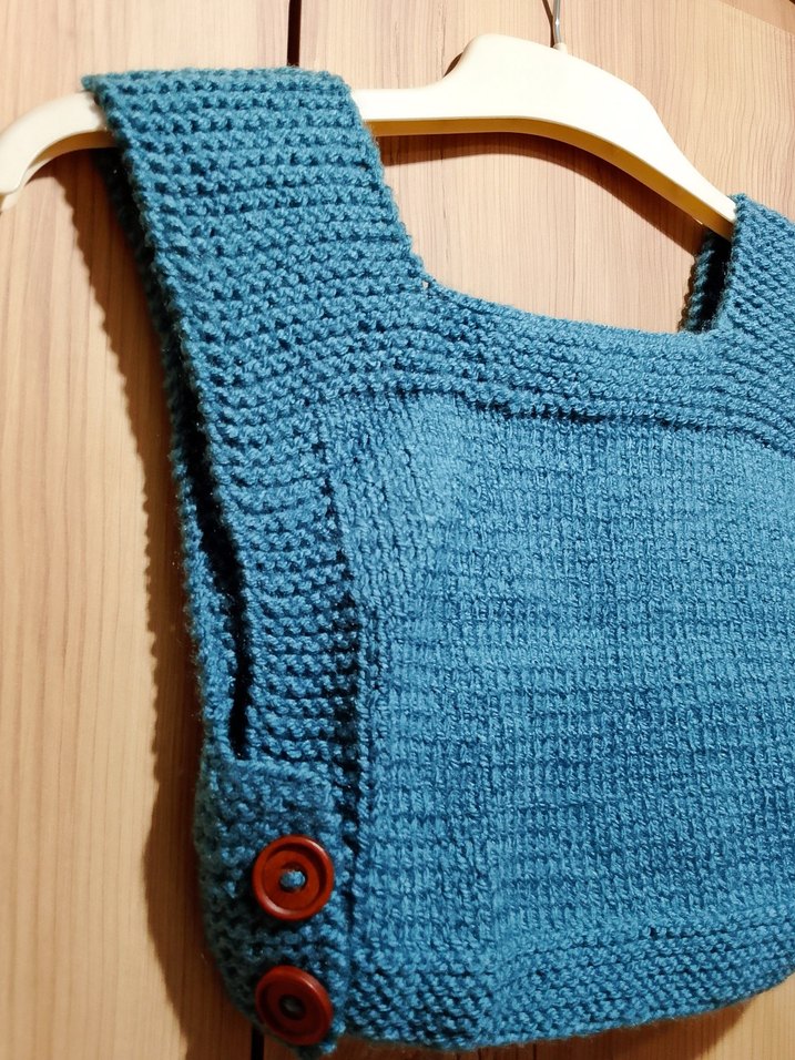 Turkuaz Erkek Çocuk Örgü Süveter - Görsel 3