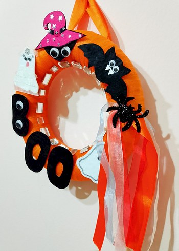 Gotik Halloween Dekoratif Kapı Çelengi - Görsel 3