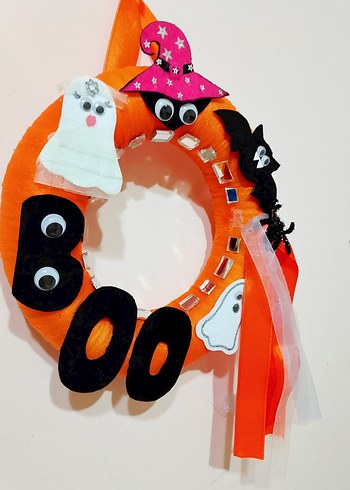 Gotik Halloween Dekoratif Kapı Çelengi - Görsel 2