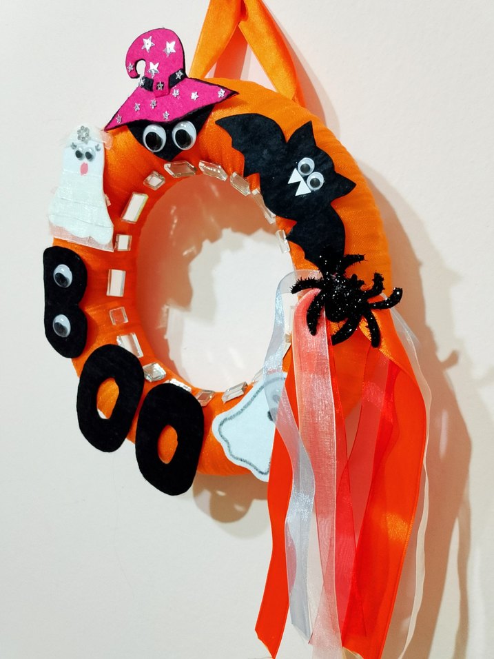 Gotik Halloween Dekoratif Kapı Çelengi - Görsel 3