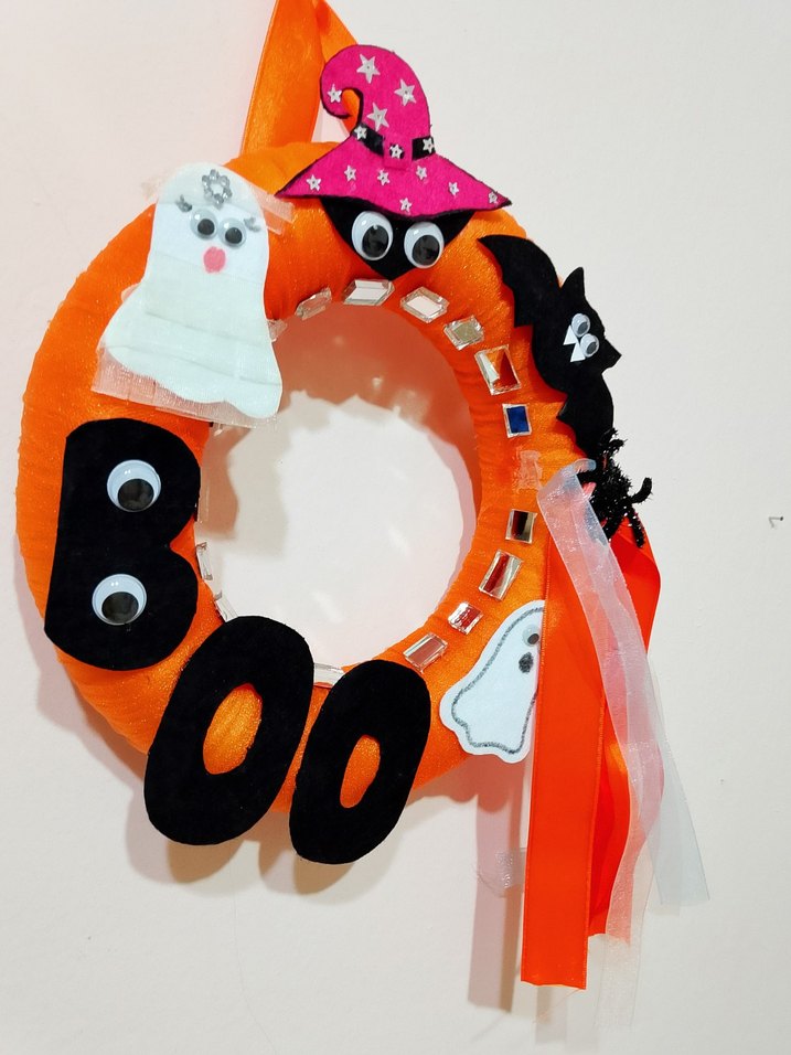 Gotik Halloween Dekoratif Kapı Çelengi - Görsel 2