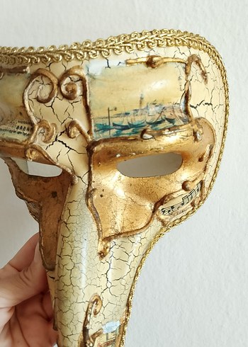 Commedia Del Arte Venedik Maske - Görsel 2