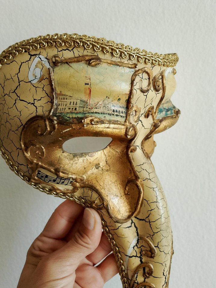 Commedia Del Arte Venedik Maske - Görsel 3