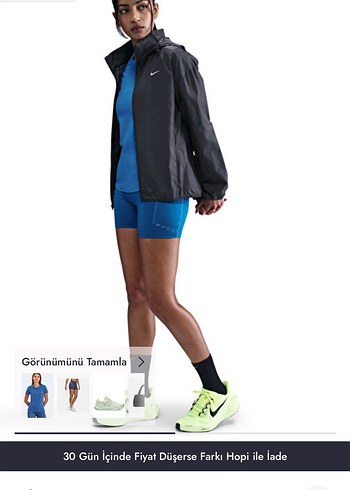 Nike Siyah Hafif Spor Ceket