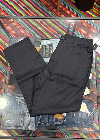 Massimo Dutti Sik Ve Rahat Koyu Lacivert Duz Pantolon
