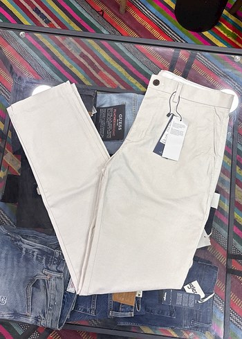 Tommy Hilfiger Ekru Duz Kesim Pantolon