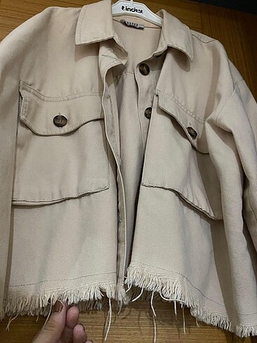 xl Beden ten rengi Renk Crop oversize ceket