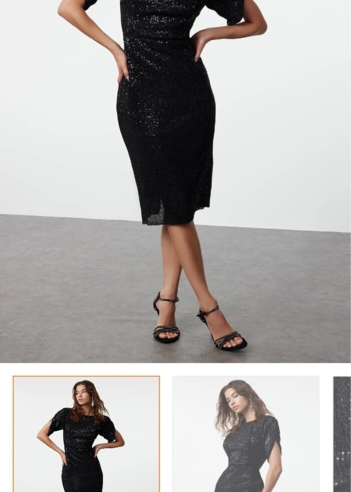 Trendyol Milla Payetli Elbise - Görsel 2