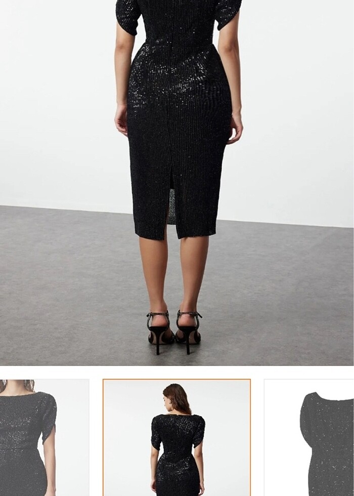 Trendyol Milla Payetli Elbise - Görsel 5