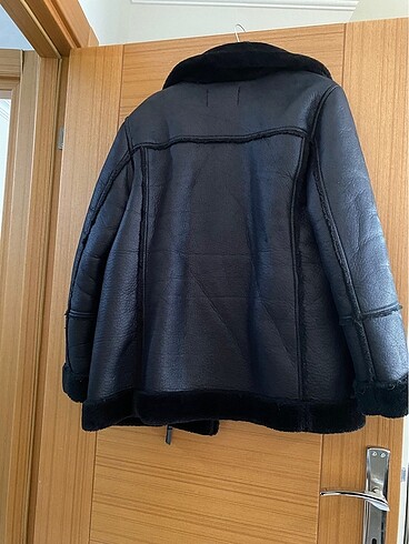 l Beden Stradivarıus suni kürklü biker mont