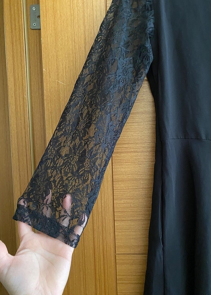 Dantel Kol Elbise - Görsel 4