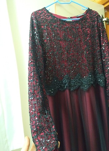 xl Beden Bordo abiye